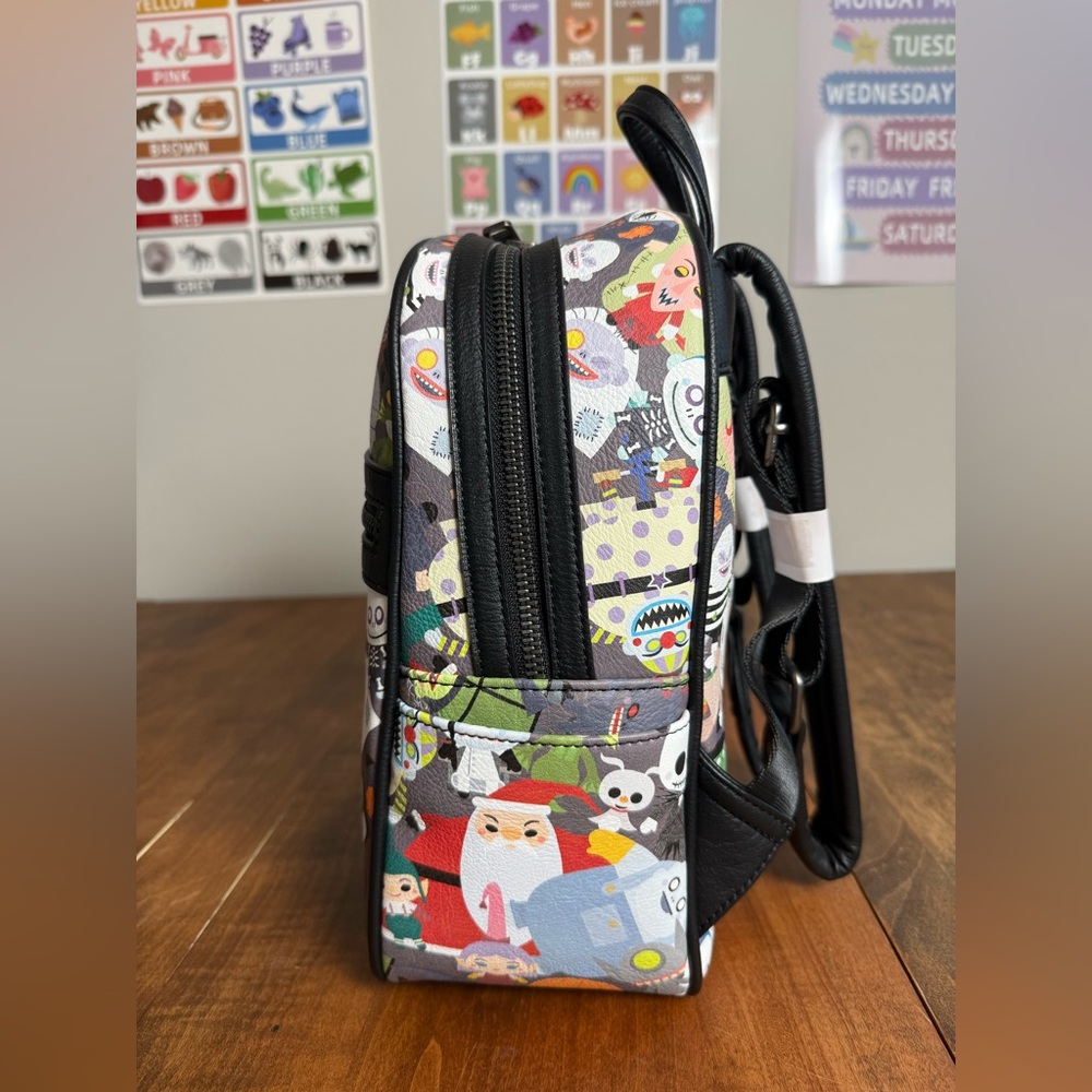Nightmare before Christmas 25 years Loungefly NWT mini backpack - Picture 3 of 9